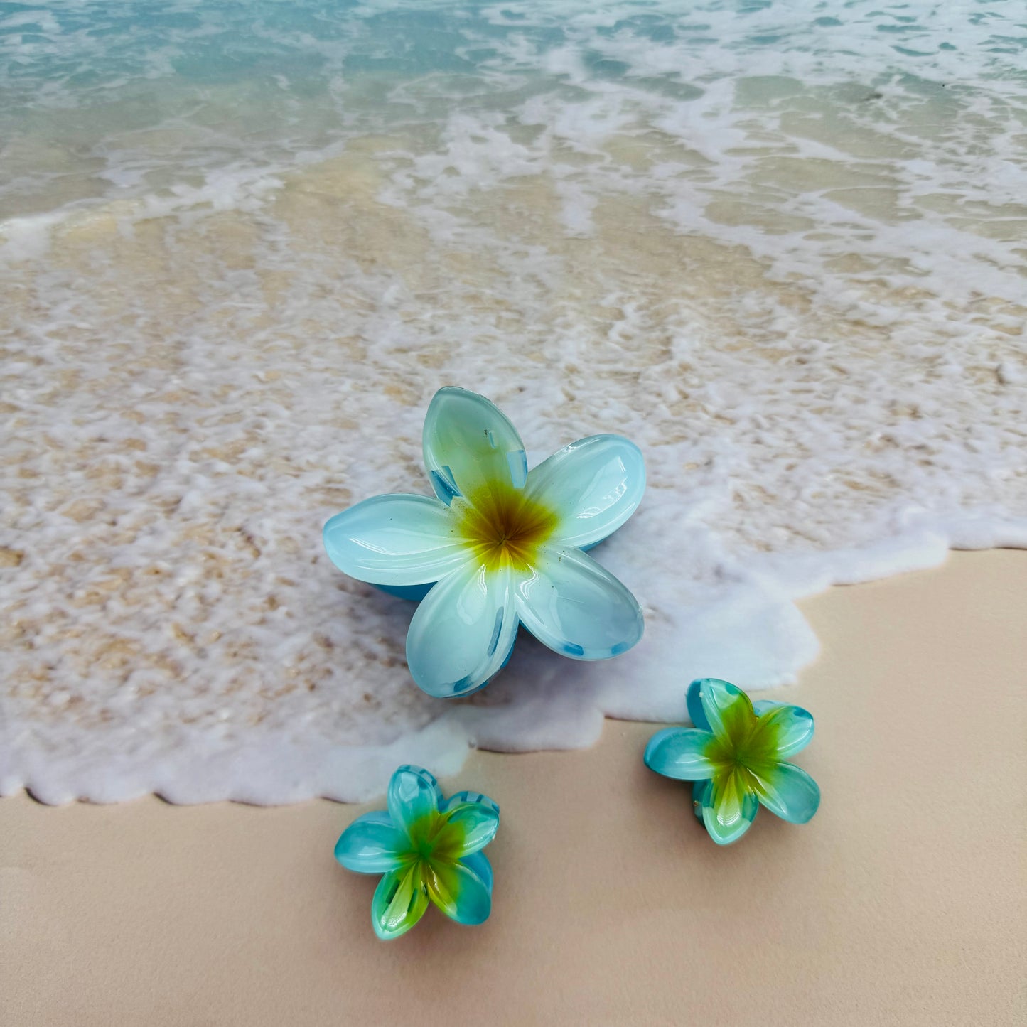 HAIR CLIPS HAWAIIAN SET OF 3