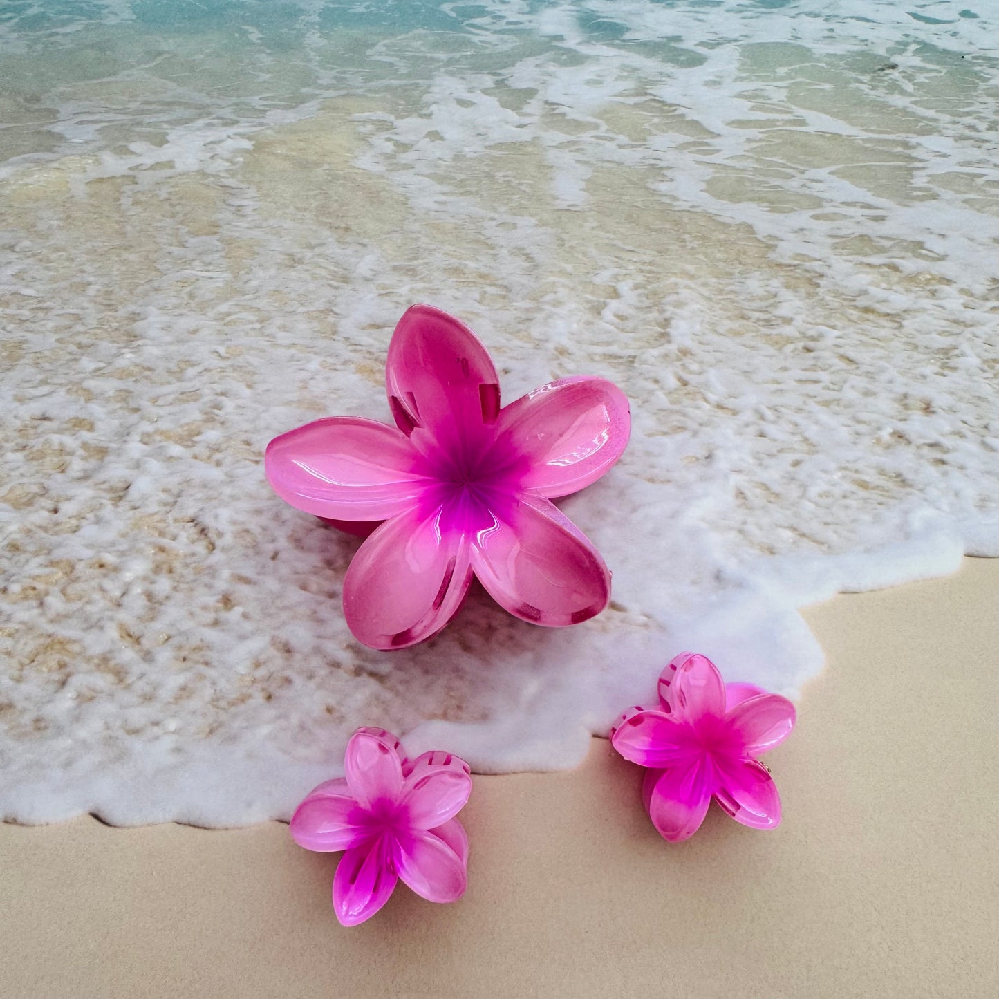 HAIR CLIPS HAWAIIAN SET OF 3
