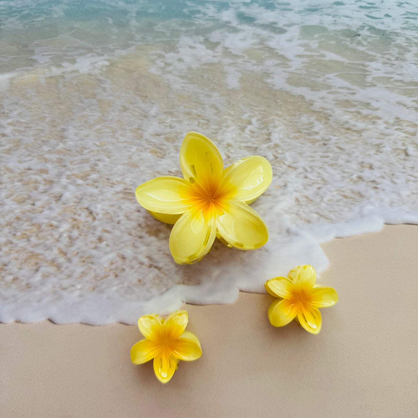 HAIR CLIPS HAWAIIAN SET OF 3