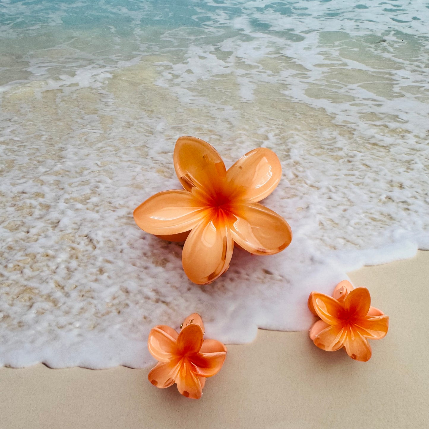 HAIR CLIPS HAWAIIAN SET OF 3