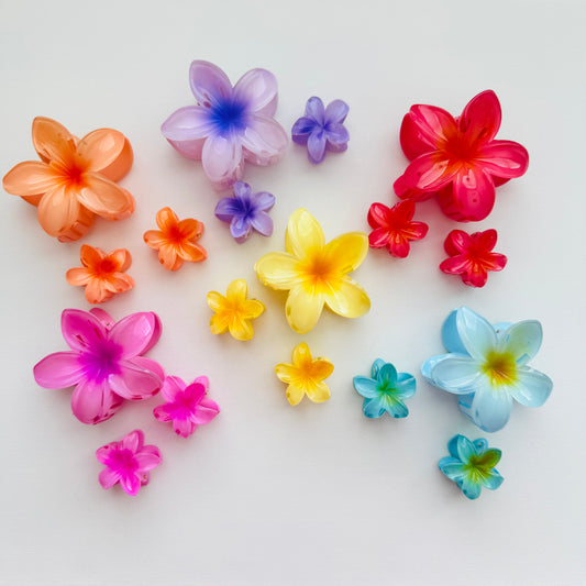 HAIR CLIPS HAWAIIAN SET OF 3