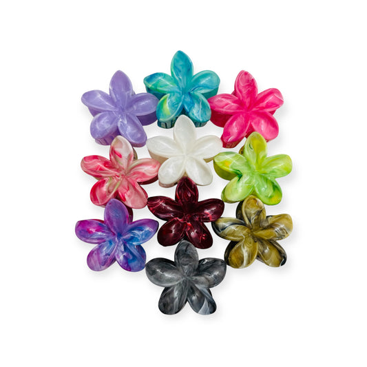 HAIR CLIPS TROPICAL FLOWER