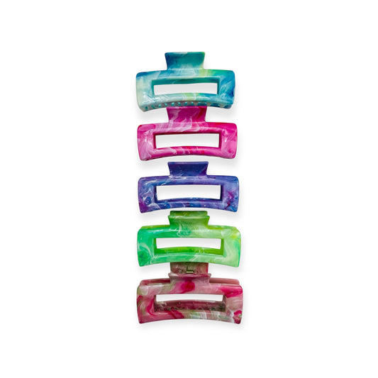 HAIR CLIPS COLORFUL FLOWER DESIDN