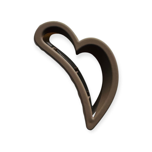 Hair Claw Clips Natural Heart