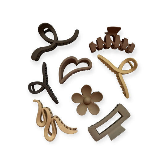 HAIR CLIPS THE ESSENTIAL EIGHT SET OF 8 #1